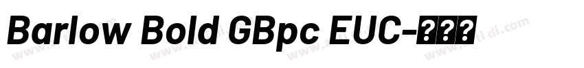 Barlow Bold GBpc EUC字体转换